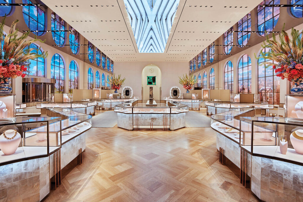 inside Tiffany & co in New York