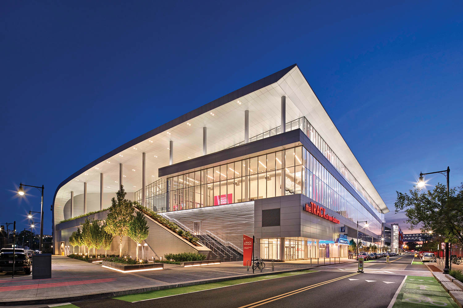 exterior facade of the building