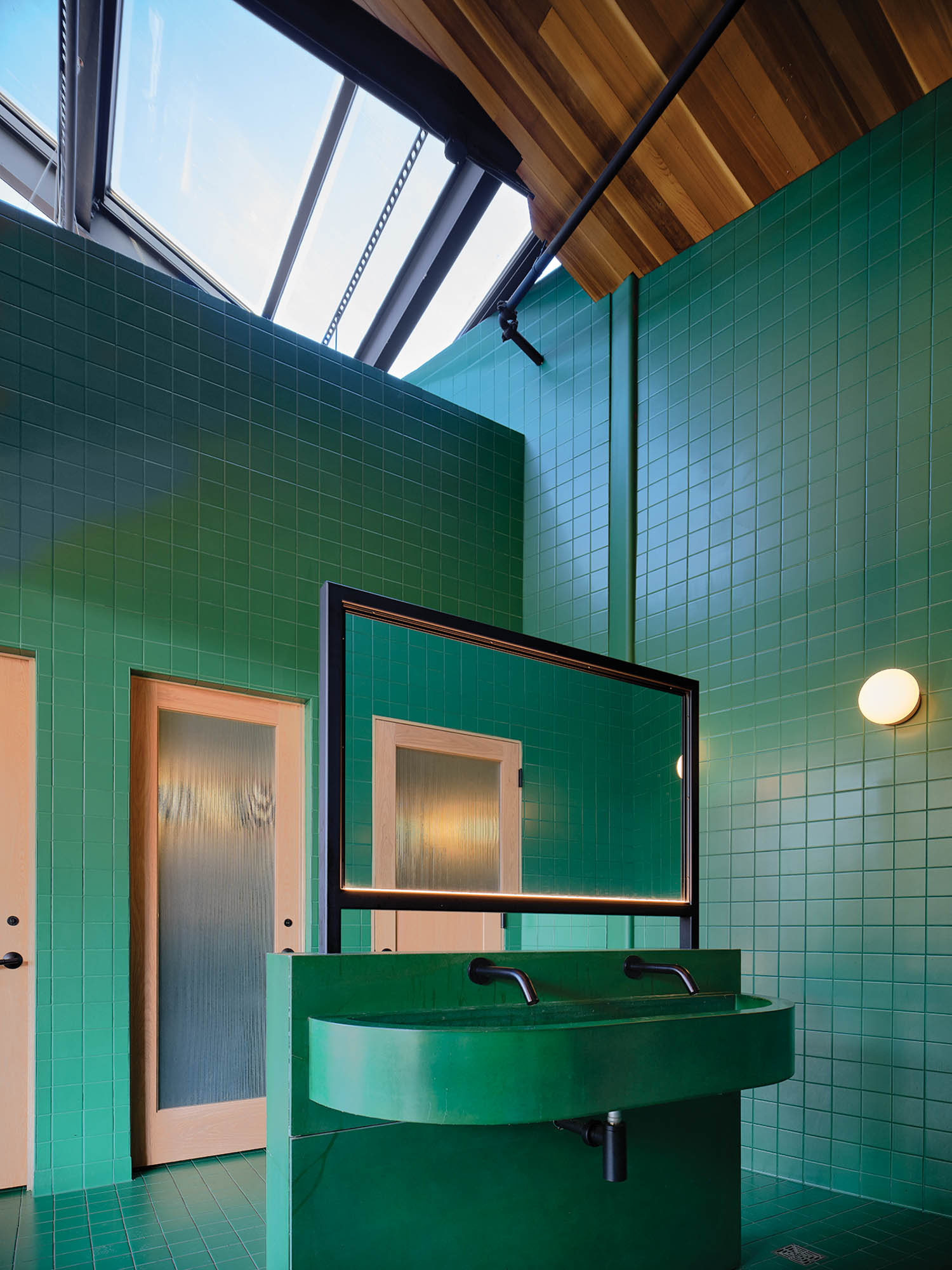 mint green bathroom