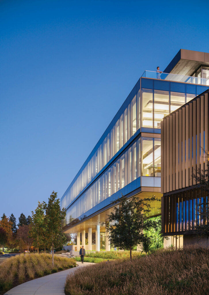 exterior of building with glass windows