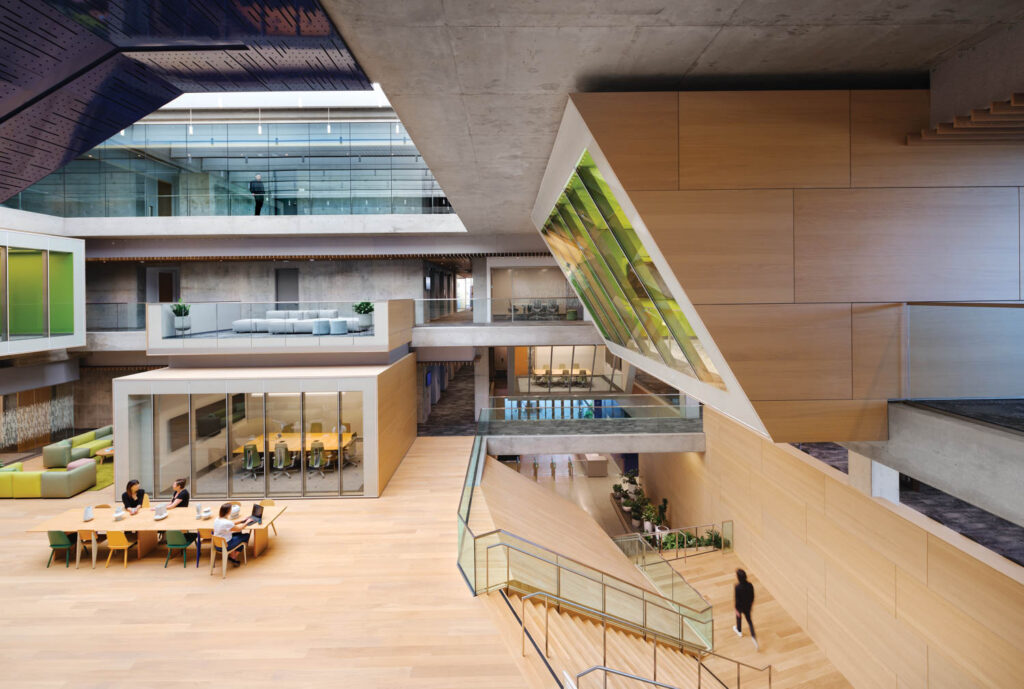 View of lobby from an aerial view